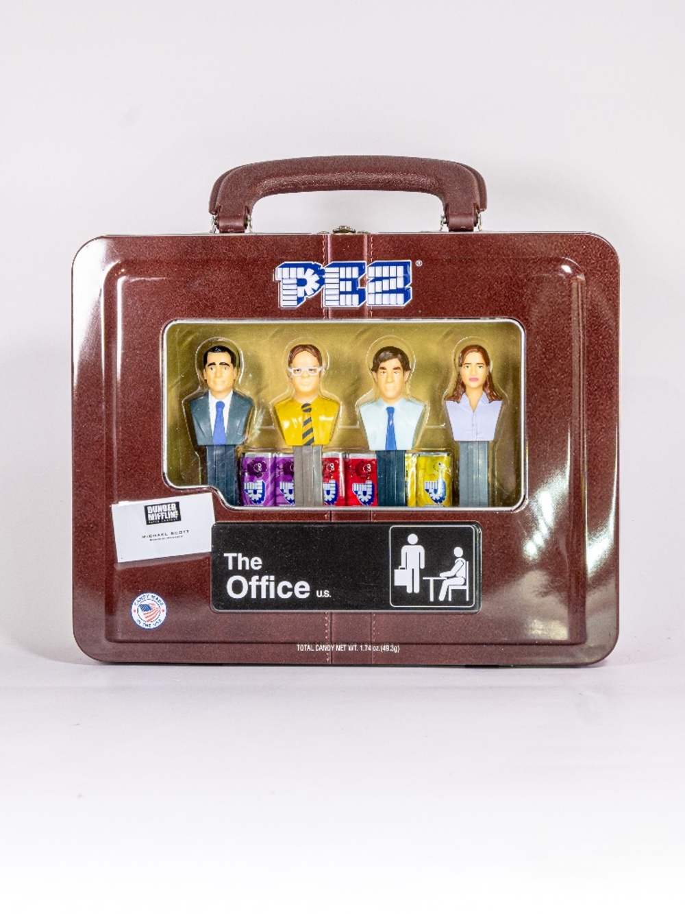 The Office PEZ Candy Dispenser Collectible Gift Tin Briefcase Shape TV Show NEW